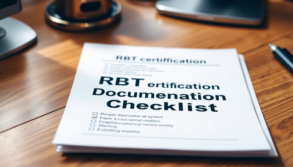 RBT Certification Documentation Checklist