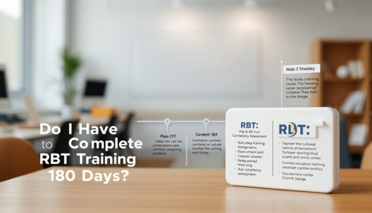do i have to complete rbt training in 180 days