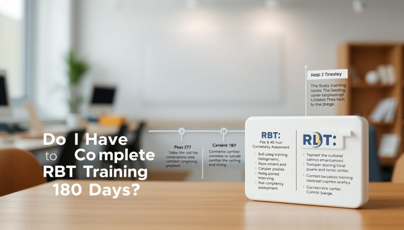 do i have to complete rbt training in 180 days