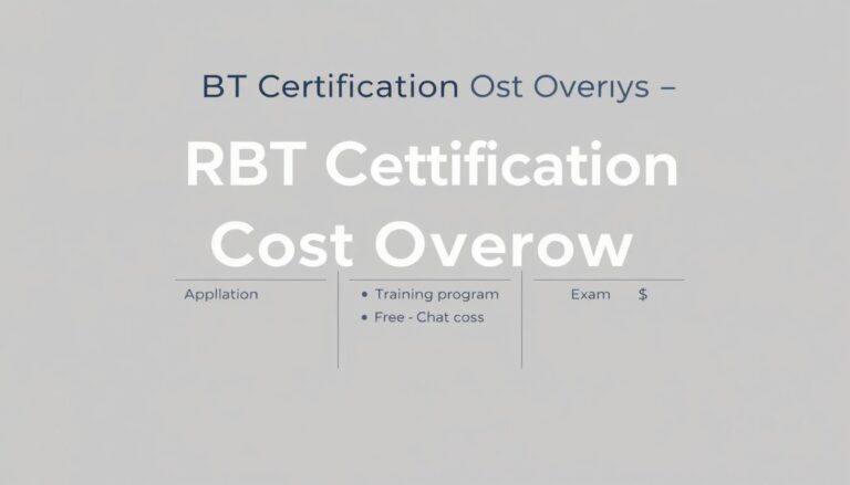how much is rbt certification