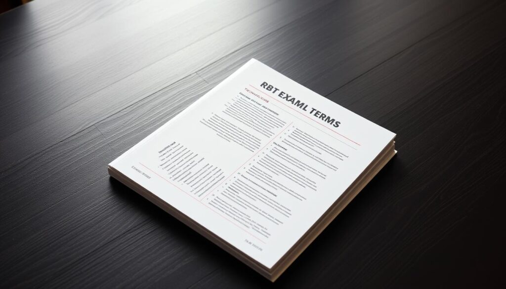 RBT Exam Technical Terms Study Guide