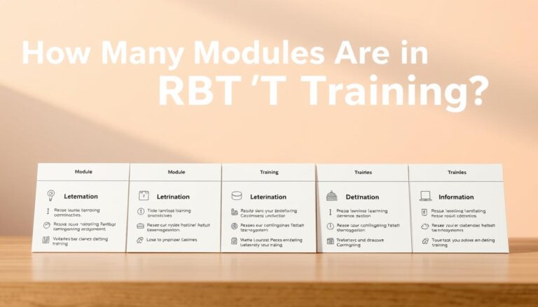 how many modules in rbt training
